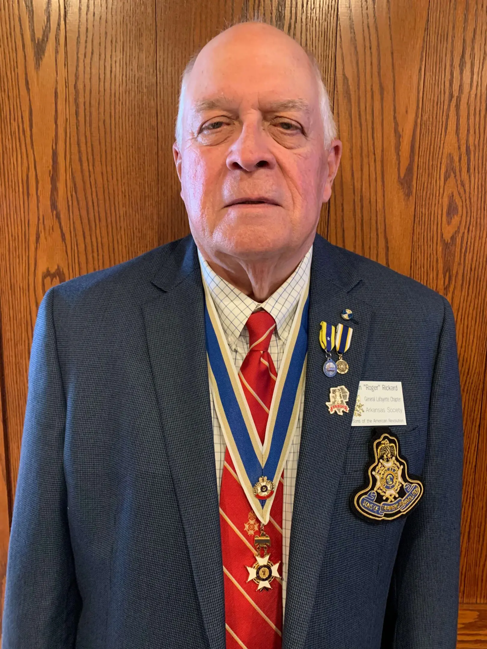 Man in suit with military decorations